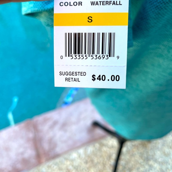 Teal, short sleeve, Polo shirt, size S - Picture 3 of 3